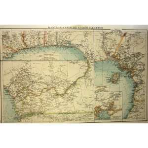  Velhagen and Klasing map of Western Africa Colonies (1901 