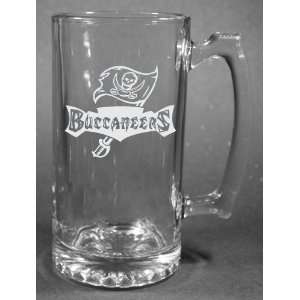  NFL Tampa Bay Buccaneers Laser Etched 27oz Glass Beer Mug 