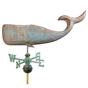  37 ft Large Whale Full Size Antiqued Copper Weathervane 