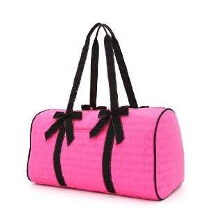    Quilted Leaf Pattern Large Duffle Bag (FSBK) 