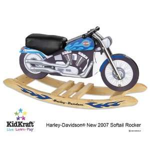  Kidkraft   Harley Davidson Blue Softail Rocker Baby