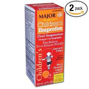 Childrens Ibuprofen Pain Reliever and Fever Reducer 4 oz   (Pack of 2 
