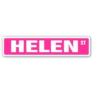  HELEN Street Sign name kids childrens room door bedroom 