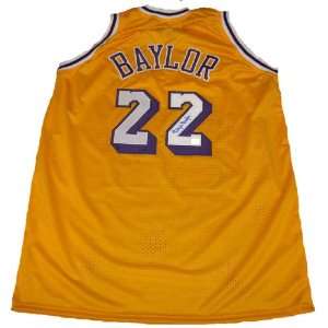  Elgin Baylor Signed Autographed Lakers Home Gold Jersey 