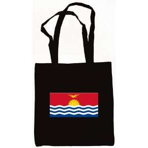  Kiribati Flag Tote Bag Black 