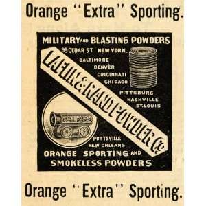  1895 Ad Laflin & Rand Powder Company Military Blasting 