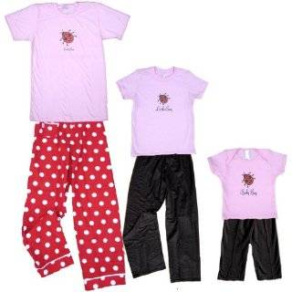 Adult Lady Bug Short Sleeve Cotton Clothing Set for Women and 