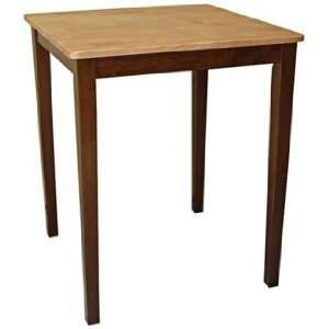   and Espresso Shaker Square Counter Height Table