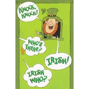  St Patricks Day Card Knock Knock, Whos There, Irish 
