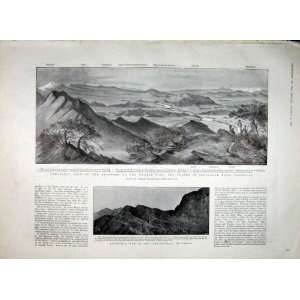   Panoramic View Apoproach To Kyber Pass Old Print 1898