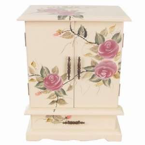  Teamson Design Grace Wooden Jewelry Box   9W x 11.75H in 