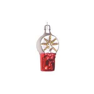 Alexander Taron Glass Candle Ornament From Poland 