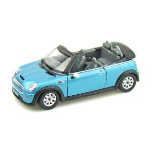  Mini Cooper S Convertible 1/28 Blue Toys & Games