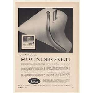  1960 Baldwin Grand Piano Soundboard Print Ad (Music 