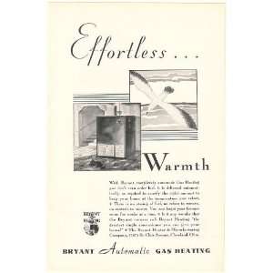  1931 Bryant Automatic Gas Heating Effortless Warmth Print 