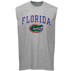   Tee  Florida Gators Ash Big Arch N Logo Sleeveless T Shirt Sports