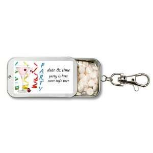  Wedding Favors Festive Party Personalized Key Chain Mint 