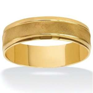  10K Gold Mens Comfort Fit Wedding Band Jewelry