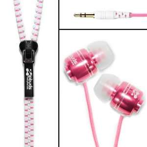  Zipbuds Tangle Resistant Earphones G2 (White/Pink 