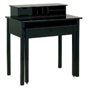Currey and Company 3098 Wright Desk in Black Glossy 3098  