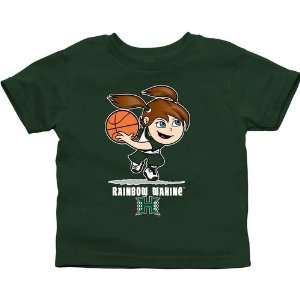   Warriors Toddler Girls Basketball T Shirt   Green