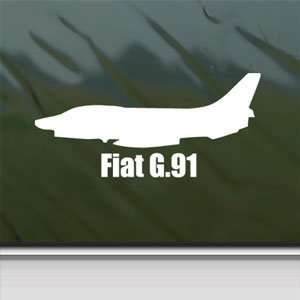  Fiat G.91 White Sticker Military Soldier Laptop Vinyl 