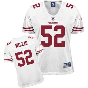   49ers Patrick Willis Womens Replica White Jersey