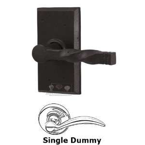 Molten bronze universally handed single dummy lever   square plate wit
