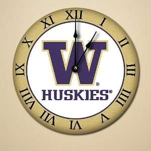    Washington Huskies 12 Wooden Wall Clock