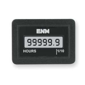  ENM T1140EB Hour Meter,LCD,Flush Rectangular