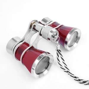   Telescope with Silver Trim w/ Necklace Chain (Red)