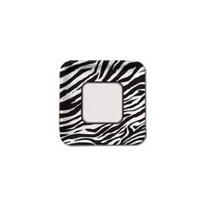 Zebra Print 10 inch Square Plates