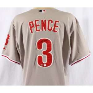 Hunter Pence Autographed Jersey   Authentic Cool Base   GAI 