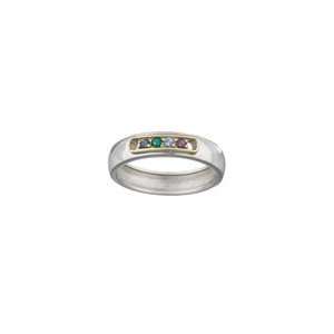  ZALES Mothers Birthstone Ring in Sterling Silver and 14K 