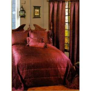    Crushed Satin 5 Pc. Bedspread Set Sage Green Queen