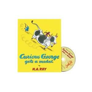  Curious George Gets a Medal Book & CD Toys & Games