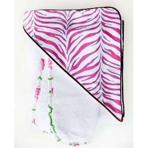  Zebra Hooded Towel Set   Boutique Collection Baby
