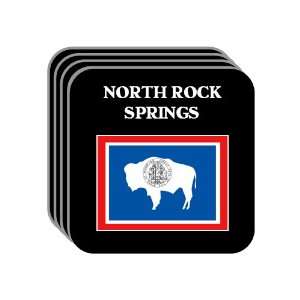  US State Flag   NORTH ROCK SPRINGS, Wyoming (WY) Set of 4 