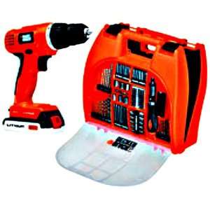 Black & Decker 20 Volt LIthium Ion Drill with 100 Piece Accessory Kit 