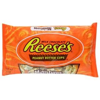 Reeses Peanut Butter Cups Miniatures, 12 Ounce Bags (Pack of 6)