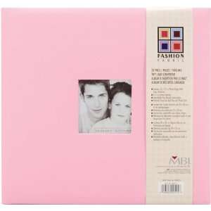   Fabric Postbound Album 12X12 Pink   631696 Patio, Lawn & Garden