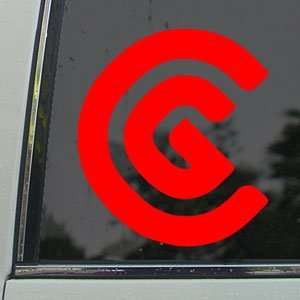  CLEVELAND CG LOGO GOLF Red Decal Truck Window Red Sticker 