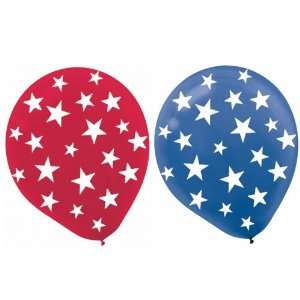   Lets Party By amscan Red, White & Blue Star Balloons 