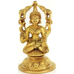  Gajalakshmi   Brass Sculpture