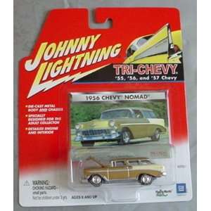    Johnny Lightning Tri Chevy 1956 Chevy Nomad GOLD Toys & Games