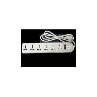 VCT   220V/240V AC 16A Universal Surge Protector / Power Strip with 6 