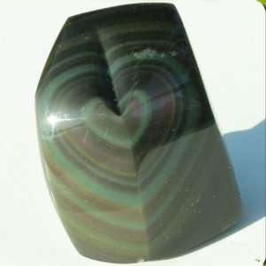  Rainbow Obsidian Heart 