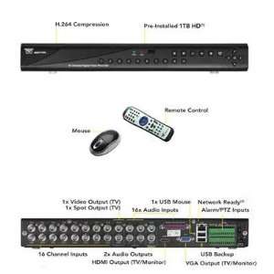  ZEUSDVR10 16 Channel H.264 DVR with HDMI