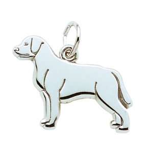   Charms Labrador Retriever Dog Charm, .925 Sterling Silver, Engravable