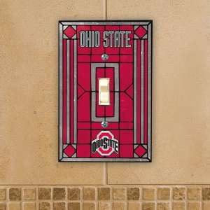  Ohio State Buckeyes NCAA Art Glass Switch Plate Sports 